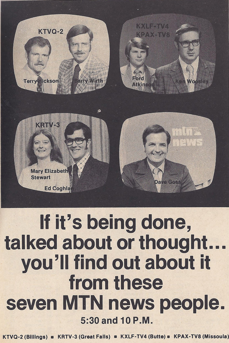KTVQ 2 Billings MT 1974 Ad