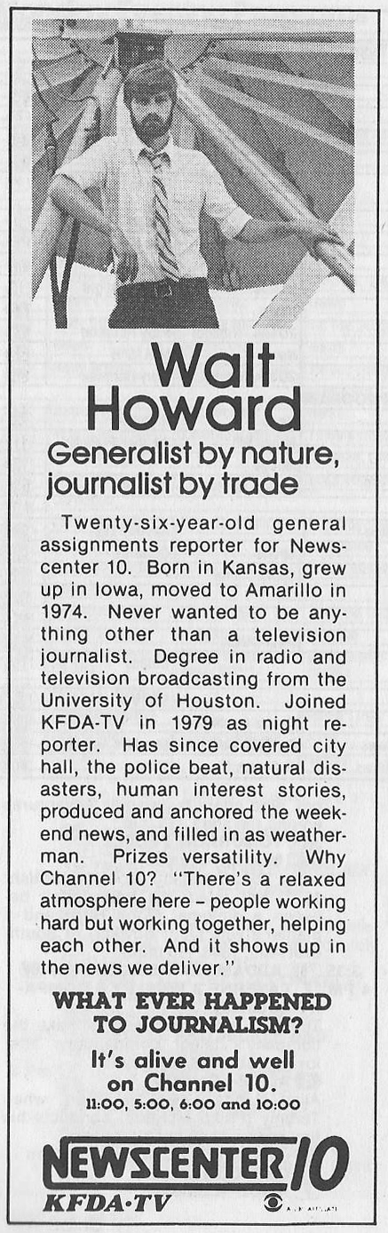 KFDA TV Channel 10 Amarillo, TX July 1983 ad
