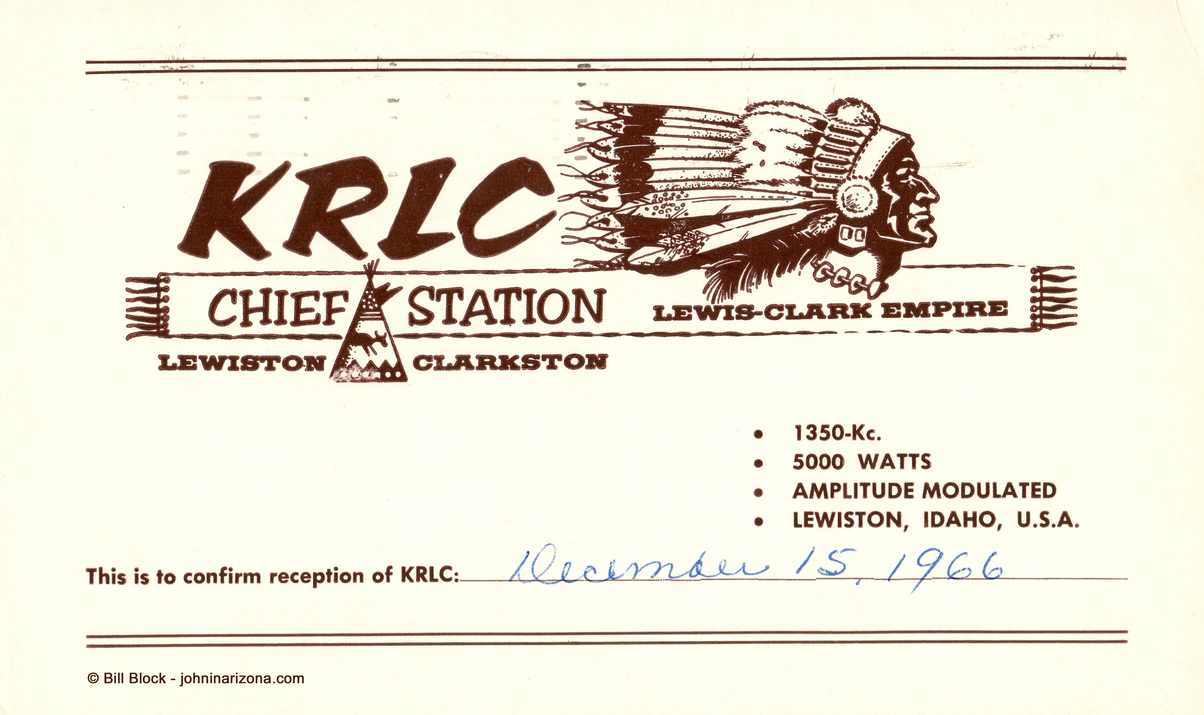 KRLC Radio 1350 Lewiston, Idaho