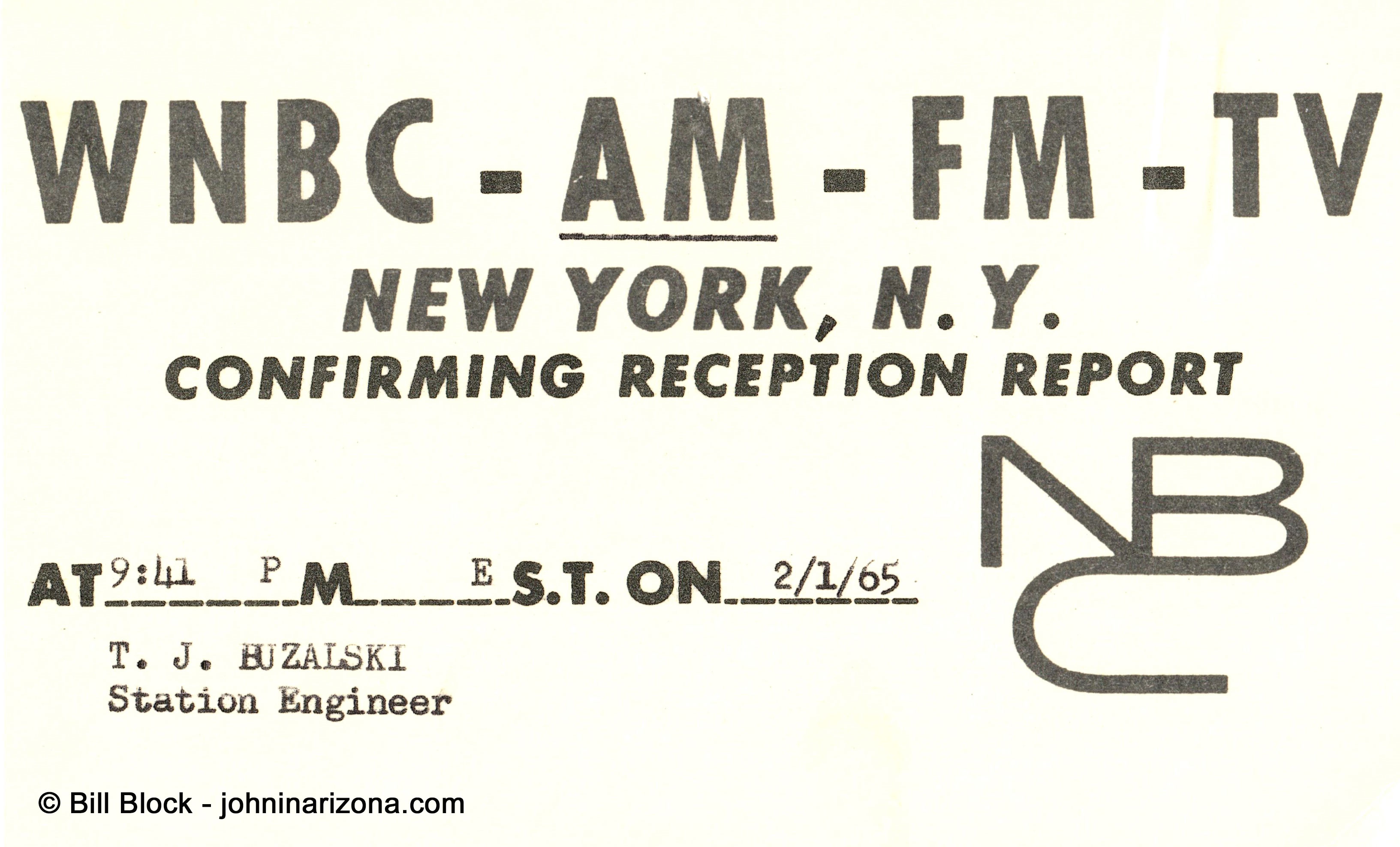 WNBC Radio 660 New York, New York