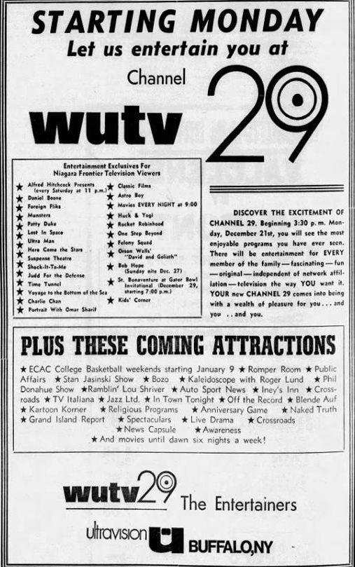 WUTV Channel 29 Buffalo, New York