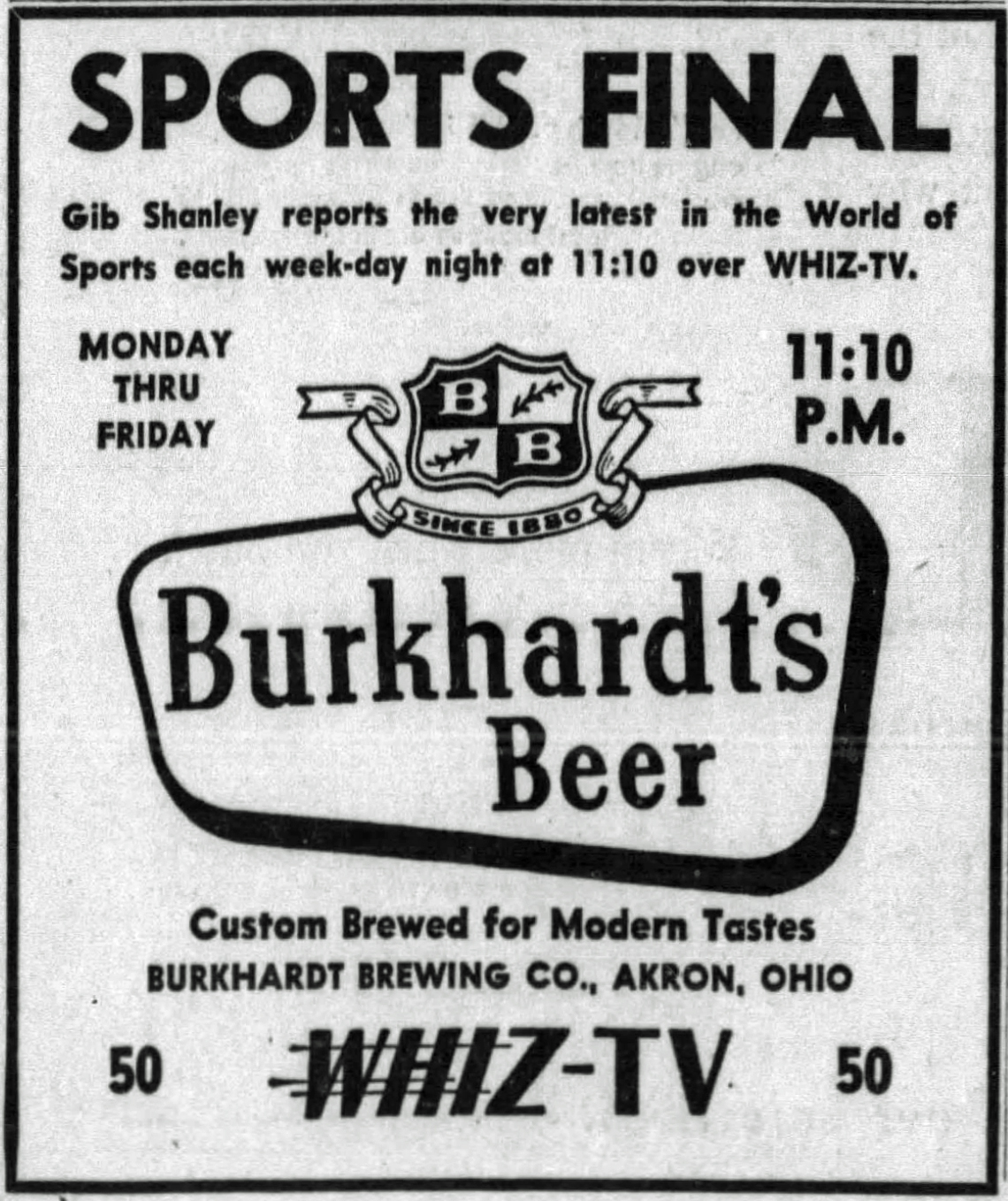 WHIZ TV Channel 50 Zanesville, Ohio