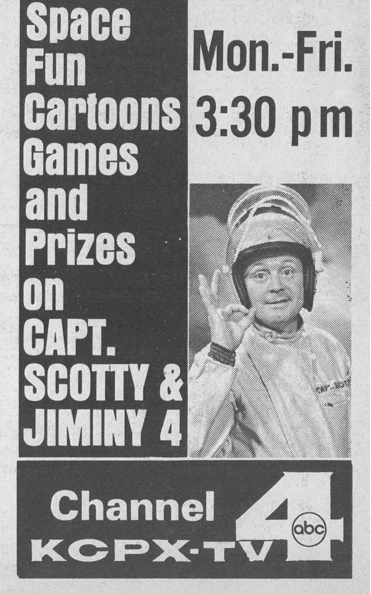 KCPX TV Channel 4 Salt Lake City, Utah 1964 Print Ad